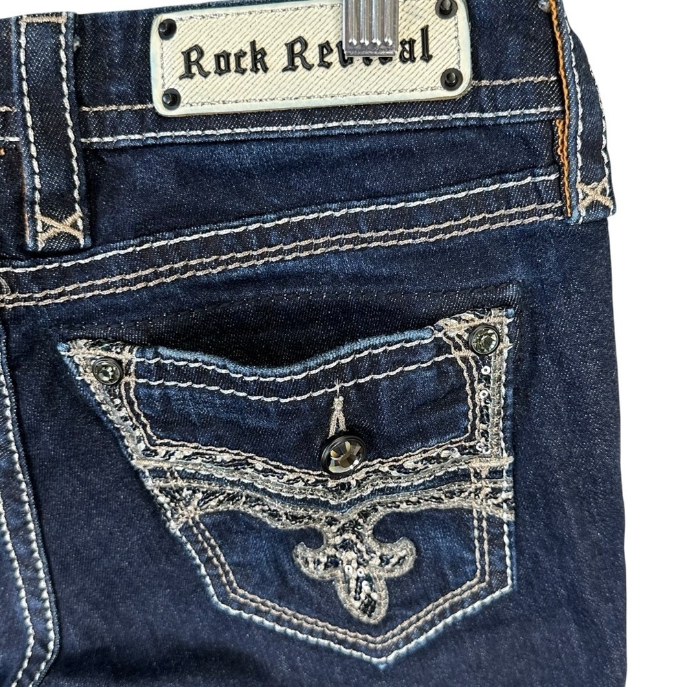 Rock Revival Capri Womens Sz 28 Adorna Boot Cut Low Rise “modified” - Picture 6 of 11